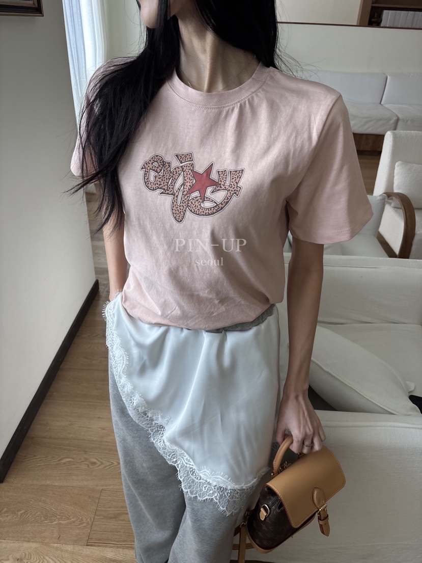 PIN-UP韓國代購女裝新款推薦休閑真品職業人氣時尚26春夏T恤PIN-UPT恤