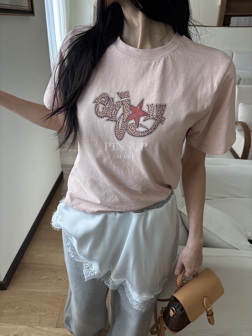 PIN-UP韓國代購女裝新款推薦休閑真品職業人氣時尚26春夏T恤PIN-UPT恤