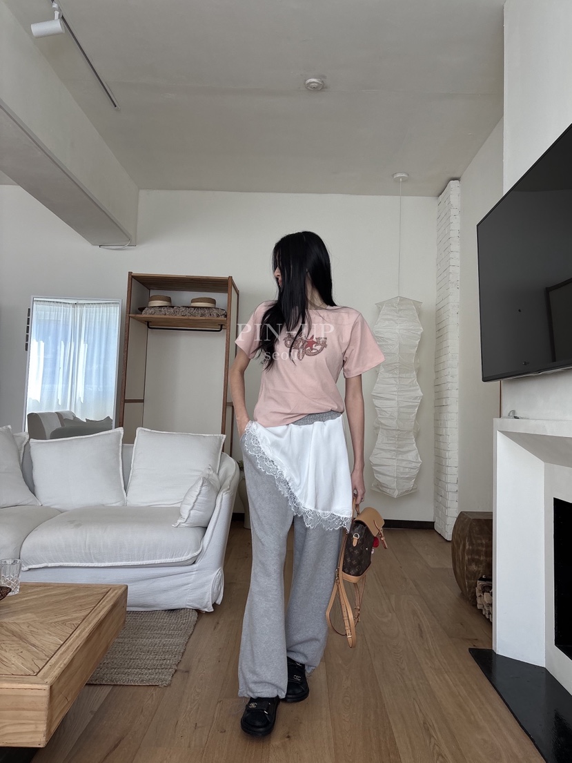 PIN-UP韓國代購女裝新款推薦休閑真品職業人氣時尚26春夏T恤PIN-UPT恤