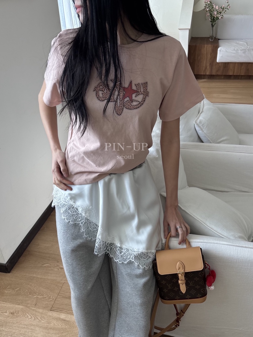 PIN-UP韓國代購女裝新款推薦休閑真品職業人氣時尚26春夏T恤PIN-UPT恤