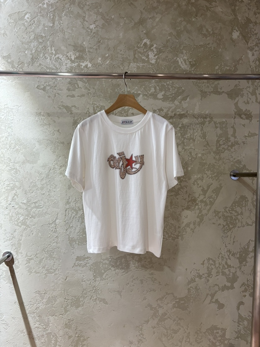 PIN-UP韓國代購女裝新款推薦休閑真品職業人氣時尚26春夏T恤PIN-UPT恤圖色1