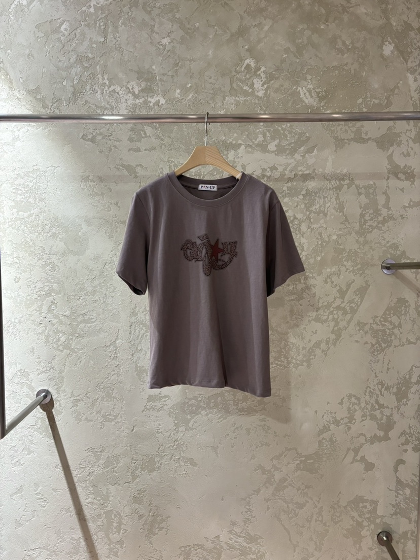 PIN-UP韓國代購女裝新款推薦休閑真品職業人氣時尚26春夏T恤PIN-UPT恤圖色3