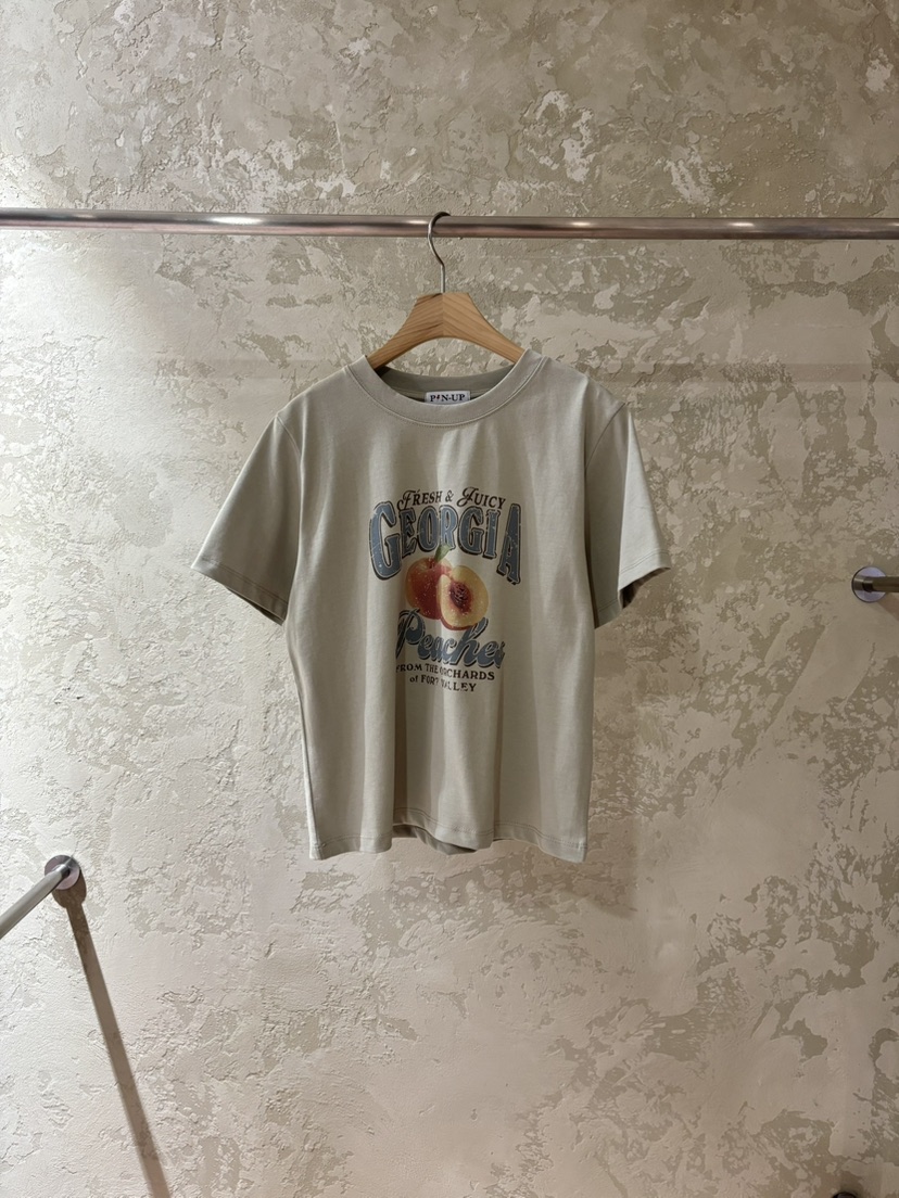 PIN-UP韓國代購女裝新品真品推薦時尚職業26春夏熱賣T恤PIN-UPT恤圖色2