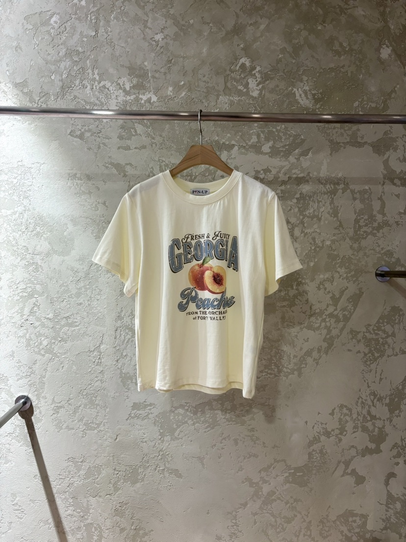 PIN-UP韓國代購女裝新品真品推薦時尚職業26春夏熱賣T恤PIN-UPT恤圖色3