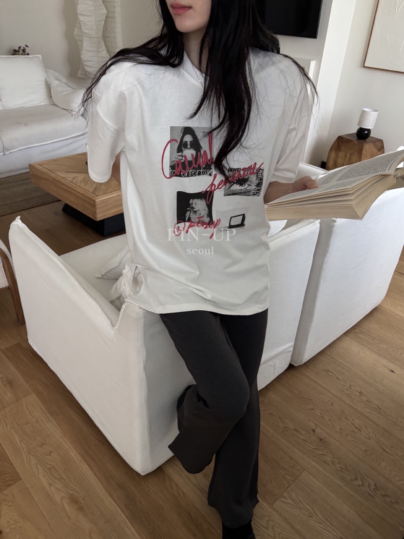 PIN-UP東大門實拍女裝新品26春夏熱賣人氣推薦休閑時尚T恤PIN-UPT恤