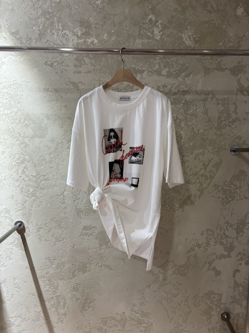 PIN-UP東大門實拍女裝新品26春夏熱賣人氣推薦休閑時尚T恤PIN-UPT恤圖色1