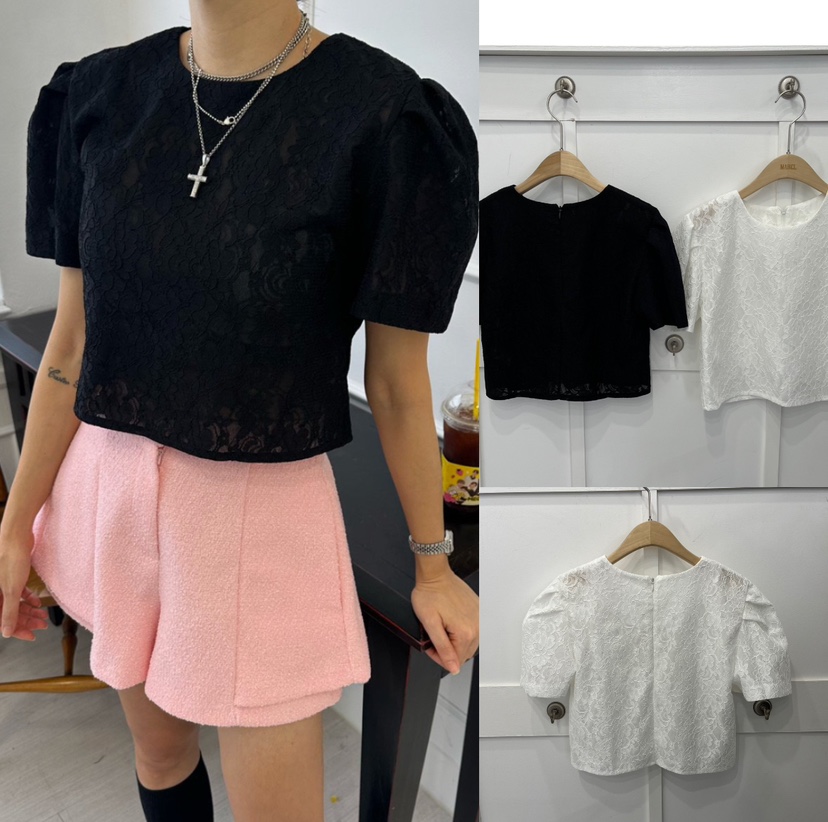 SOUIT東大門直郵女士新品職業休閑26春夏人氣時尚襯衫蕾絲衫SOUIT by mabel-L襯衫/蕾絲衫