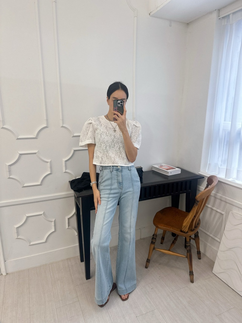 SOUIT東大門直郵女士新品職業休閑26春夏人氣時尚襯衫蕾絲衫SOUIT by mabel-L襯衫/蕾絲衫