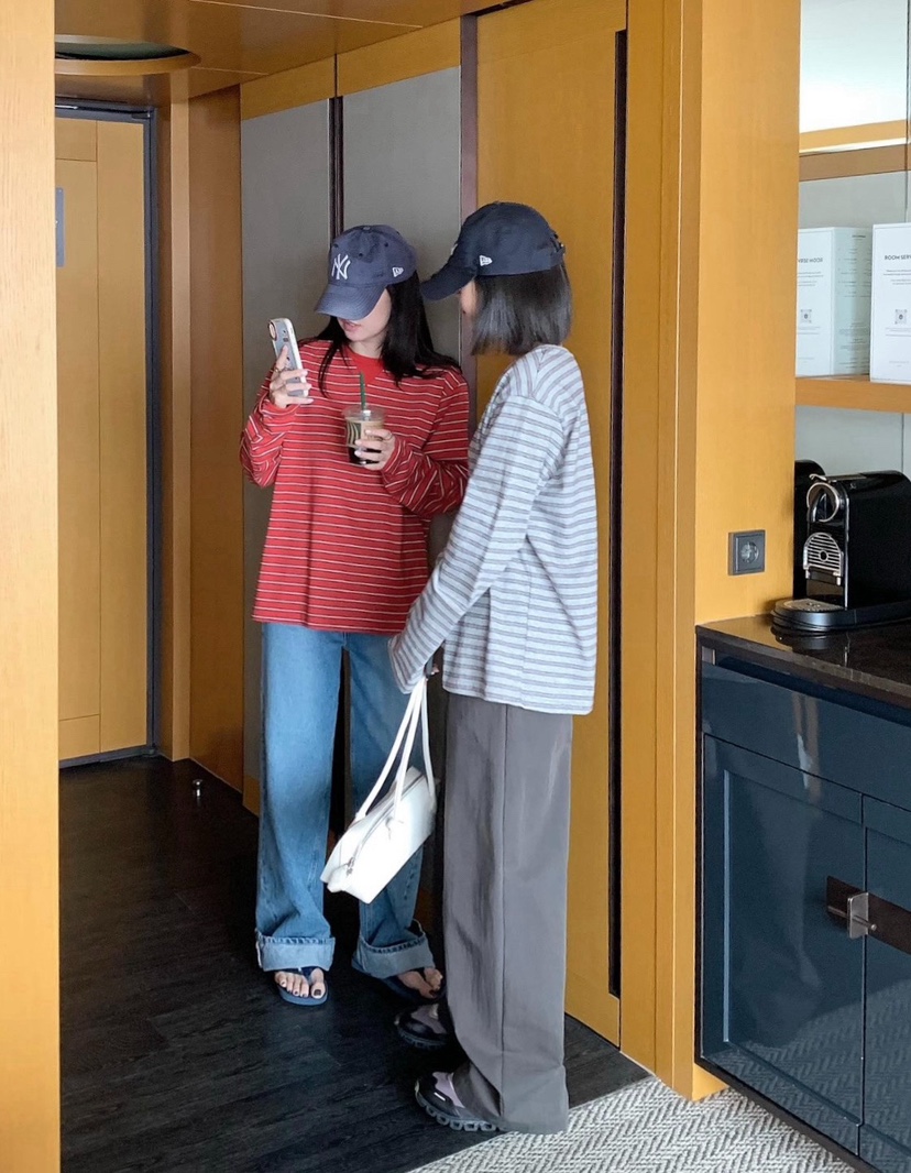 COURGETTE韓國代購女裝新品真品休閑職業人氣推薦長袖T恤COURGETTE長袖T恤