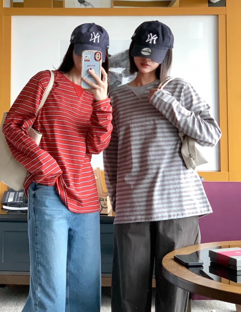 COURGETTE韓國代購女裝新品真品休閑職業人氣推薦長袖T恤COURGETTE長袖T恤