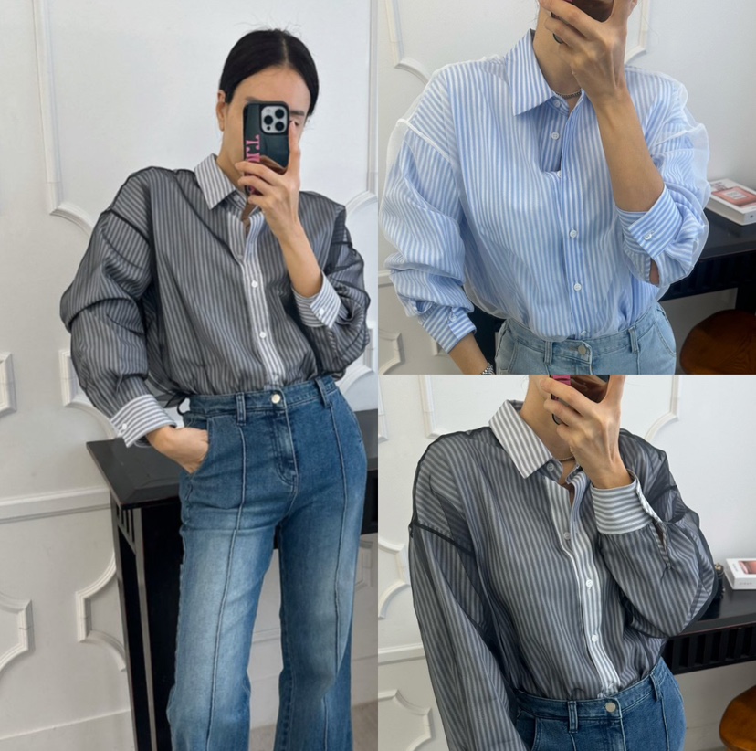 SOUIT東大門實拍女士新款26春夏時尚熱賣職業休閑襯衫蕾絲衫SOUIT by mabel-L襯衫/蕾絲衫