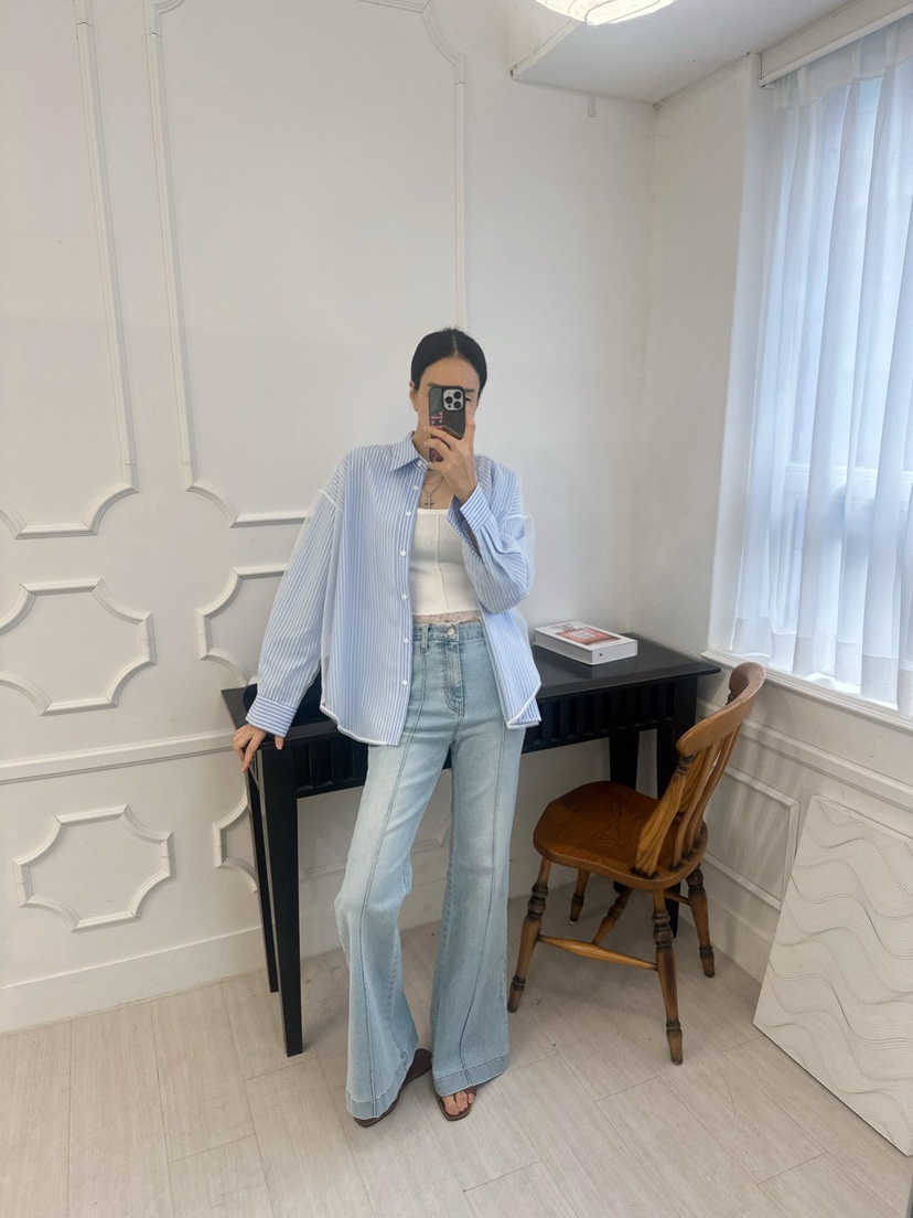 SOUIT東大門實拍女士新款26春夏時尚熱賣職業休閑襯衫蕾絲衫SOUIT by mabel-L襯衫/蕾絲衫