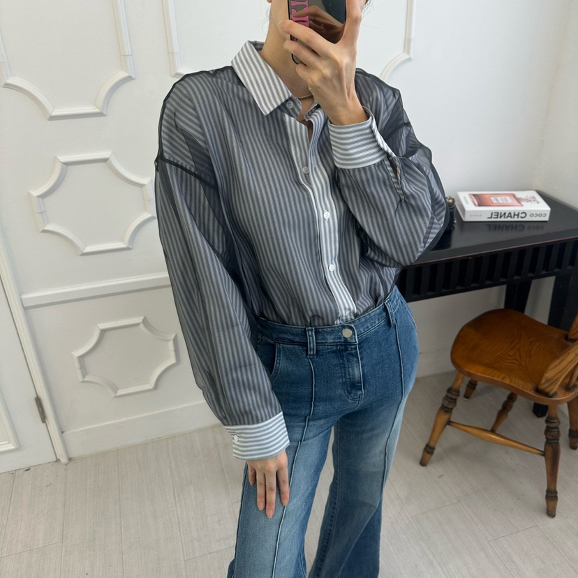 SOUIT東大門實拍女士新款26春夏時尚熱賣職業休閑襯衫蕾絲衫SOUIT by mabel-L襯衫/蕾絲衫