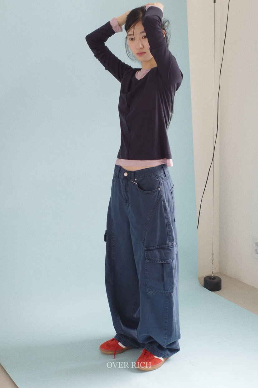 OVER RICH韓國直郵女士新款人氣熱賣休閑時尚26春夏牛仔褲OVER RICH牛仔褲