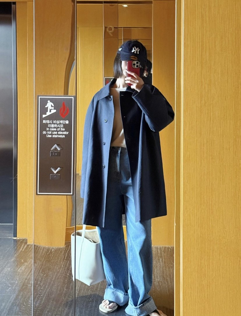 COURGETTE韓國代購女士新款真品休閑人氣推薦職業26春夏牛仔褲COURGETTE牛仔褲