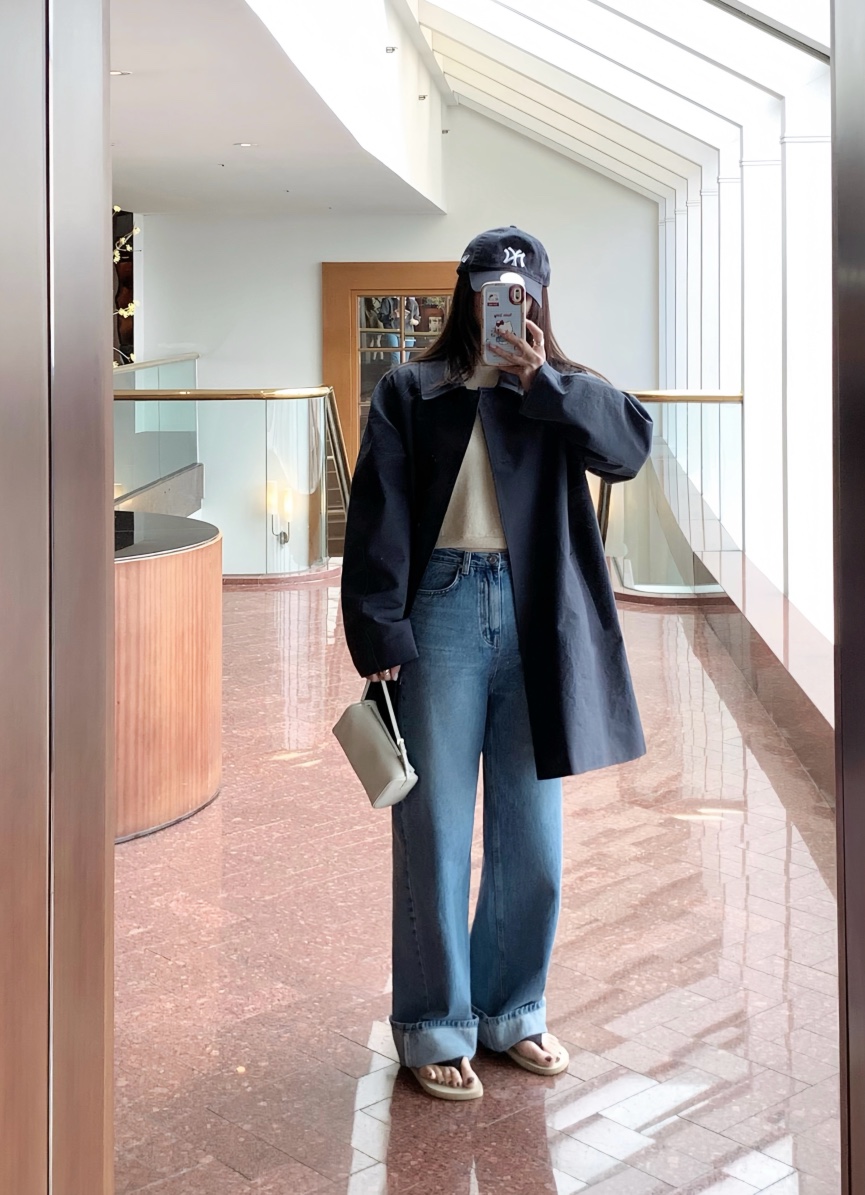 COURGETTE韓國代購女士新款真品休閑人氣推薦職業26春夏牛仔褲COURGETTE牛仔褲