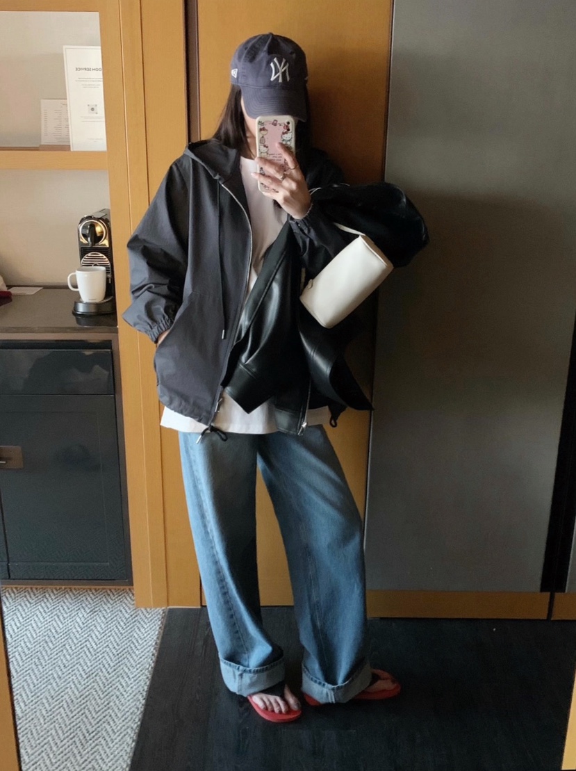 COURGETTE韓國代購女士新款真品休閑人氣推薦職業26春夏牛仔褲COURGETTE牛仔褲