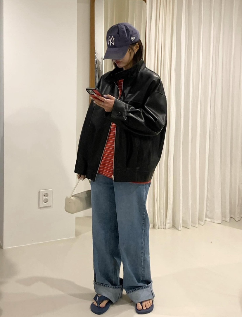 COURGETTE韓國代購女士新款真品休閑人氣推薦職業26春夏牛仔褲COURGETTE牛仔褲