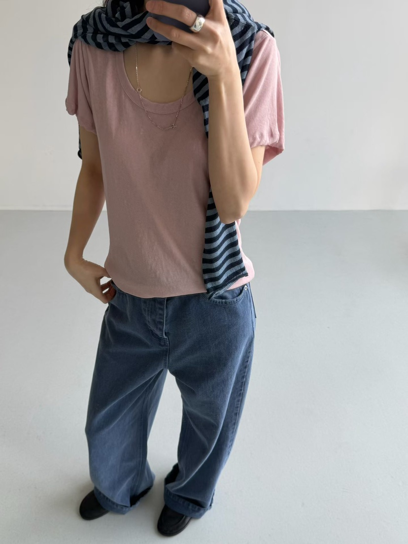 TAF東大門直郵女裝新品時尚職業休閑26春夏真品推薦熱賣T恤TAFT恤