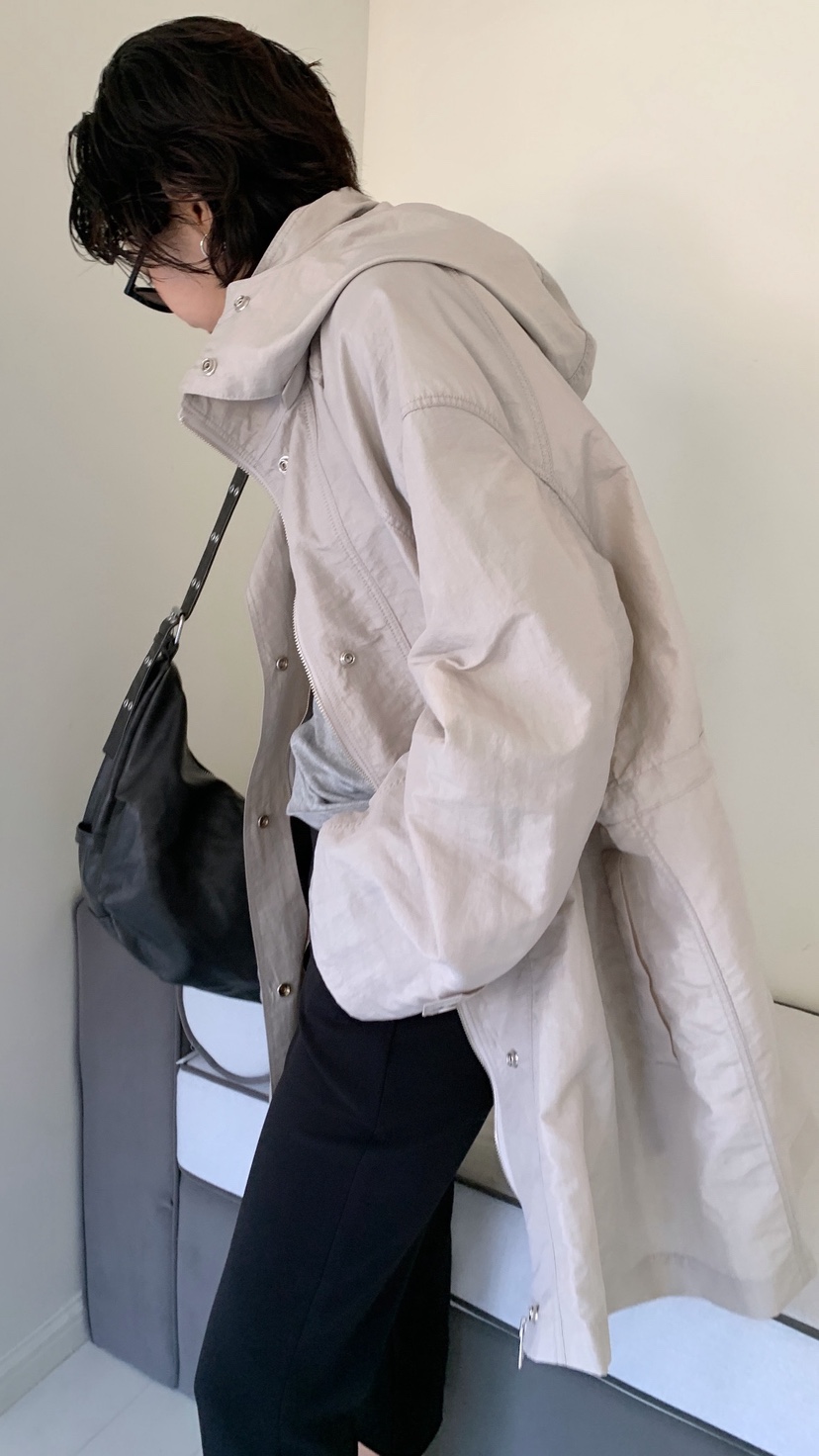 OVER RICH東大門直郵女裝新款人氣26春夏夾克帽子可拆卸OVER RICH夾克