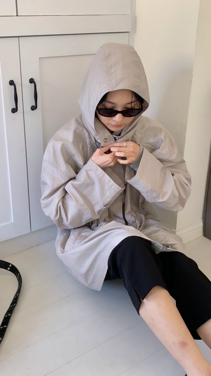 OVER RICH東大門直郵女裝新款人氣26春夏夾克帽子可拆卸OVER RICH夾克