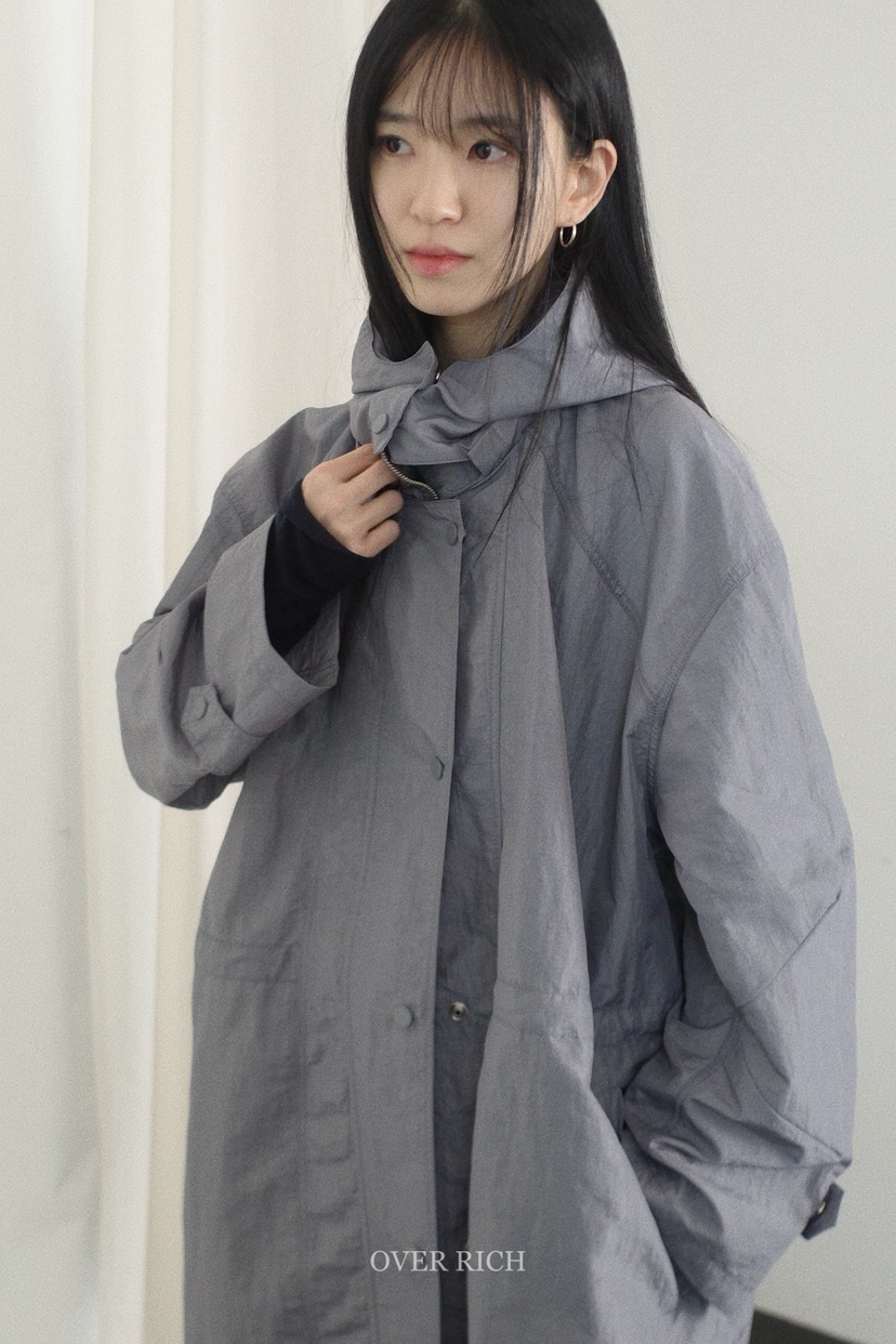 OVER RICH東大門直郵女裝新款人氣26春夏夾克帽子可拆卸OVER RICH夾克