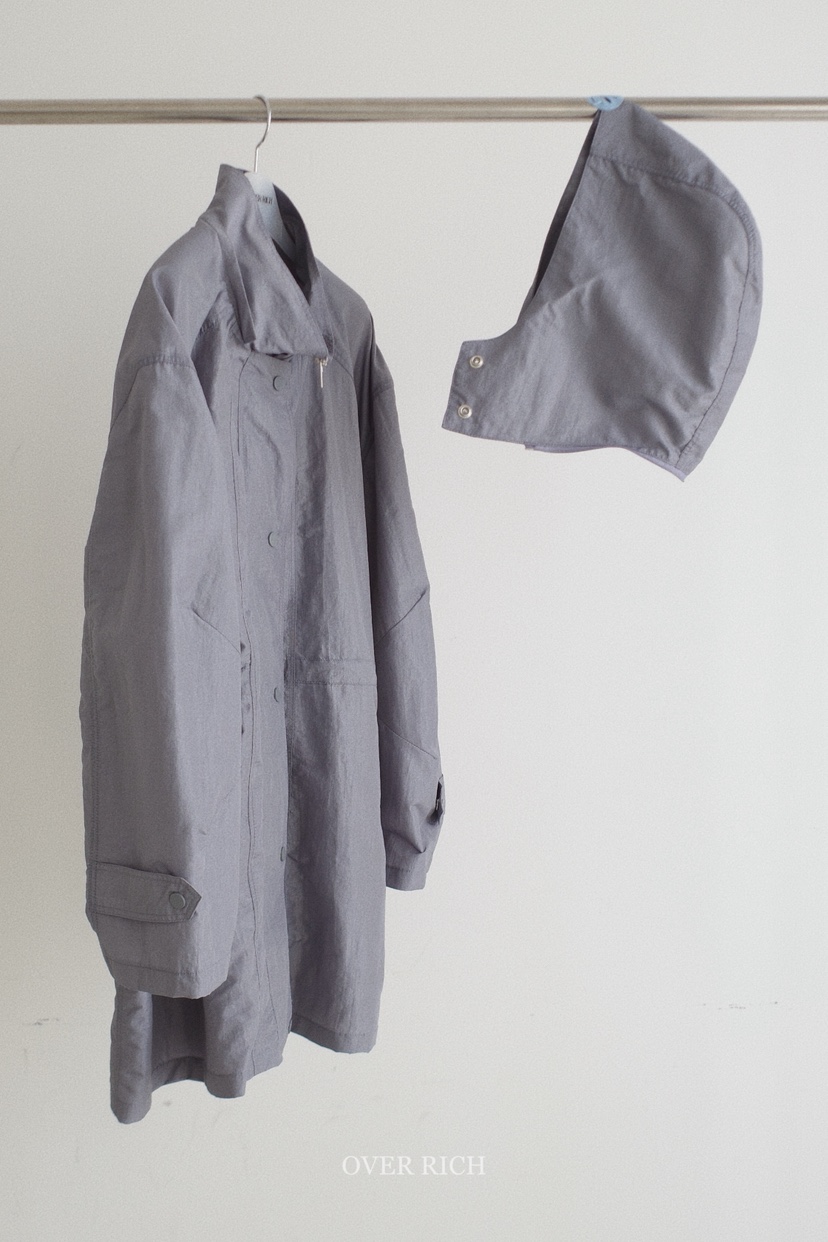 OVER RICH東大門直郵女裝新款人氣26春夏夾克帽子可拆卸OVER RICH夾克圖色1