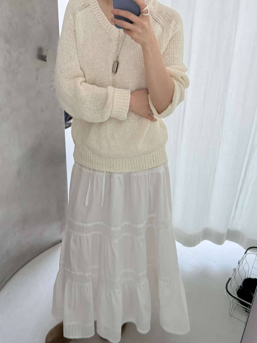 TAF東大門直郵女裝新款熱賣推薦休閑人氣真品26春夏針織衫V領TAF針織衫