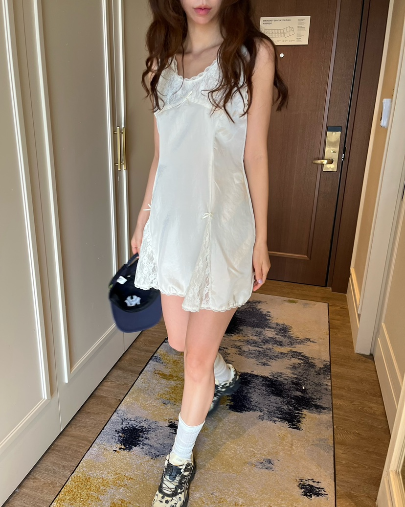 LOVE PULL韓國代購女士新款人氣休閑真品職業連衣裙緞面LOVE PULL連衣裙