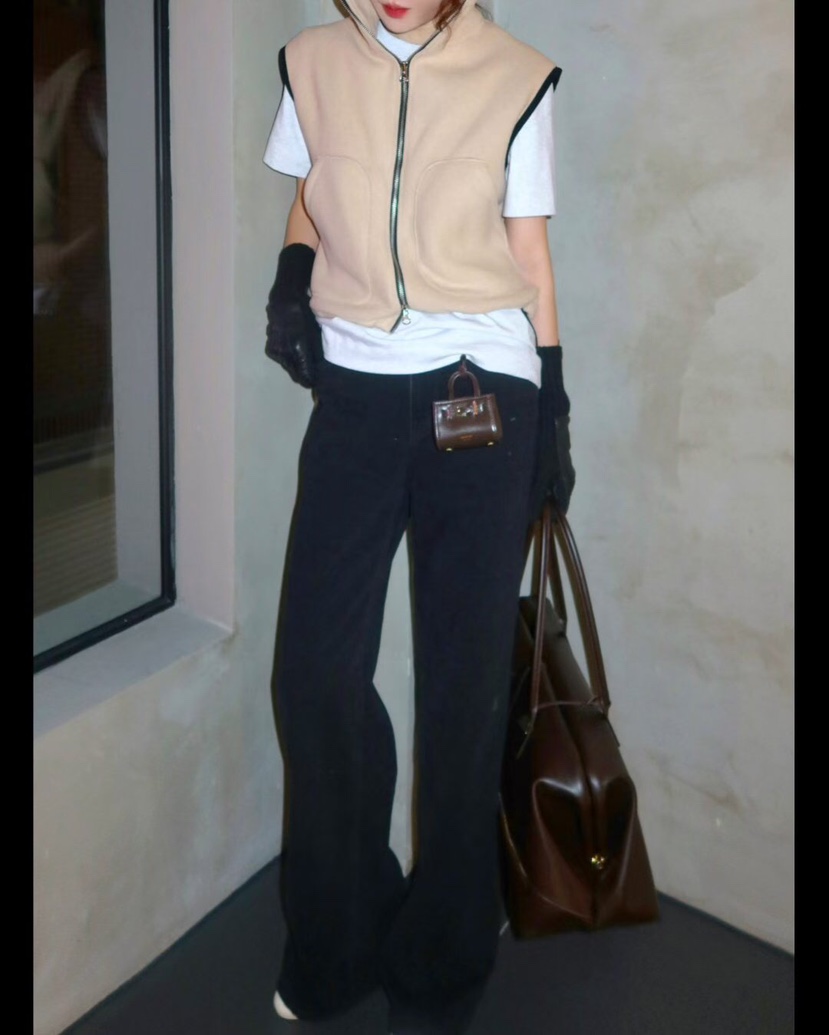 GENTLE B/LOVENTINA韓國直郵女士新款真品馬甲不含內搭抓絨拉鏈GENTLE B/LOVENTINA馬甲