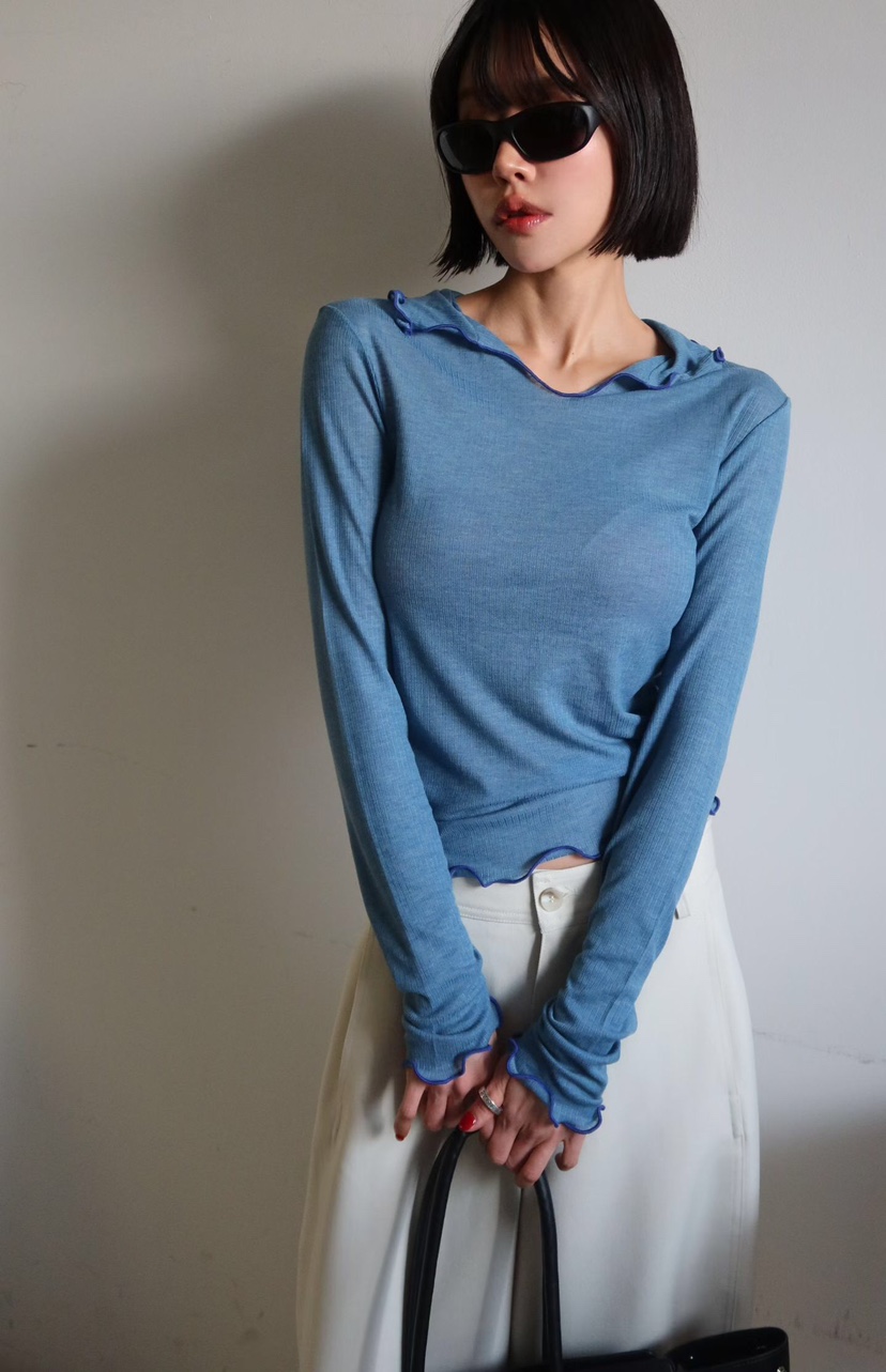 GENTLE B/LOVENTINA東大門代購女士新品人氣真品長袖T恤GENTLE B/LOVENTINA長袖T恤圖色1