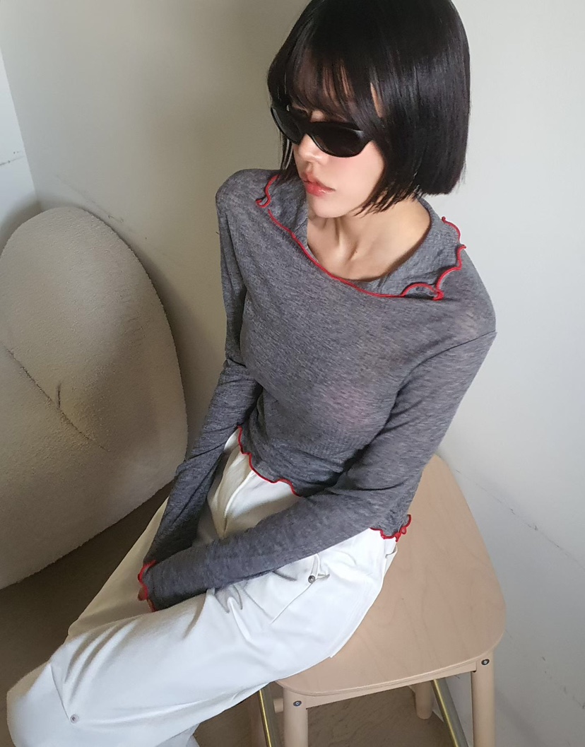 GENTLE B/LOVENTINA東大門代購女士新品人氣真品長袖T恤GENTLE B/LOVENTINA長袖T恤圖色2