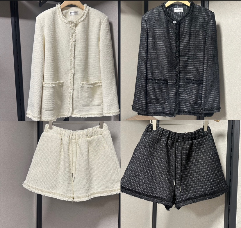 SOUIT東大門直郵女士新款真品26春夏人氣休閑推薦短褲粗花呢SOUIT by mabel-L短褲