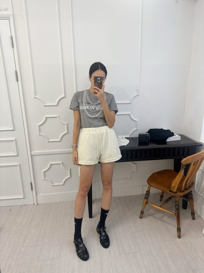 SOUIT東大門直郵女士新款真品26春夏人氣休閑推薦短褲粗花呢SOUIT by mabel-L短褲