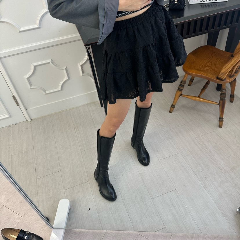 SOUIT韓國代購女裝新品人氣推薦真品職業休閑時尚短裙蕾絲SOUIT by mabel-L短裙