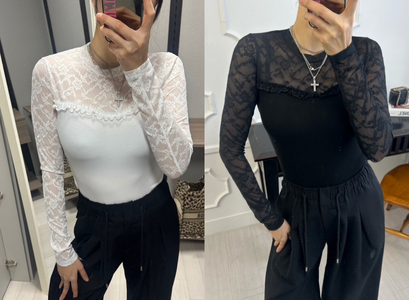 SOUIT東大門實拍女士新款休閑職業真品熱賣時尚26春夏長袖T恤SOUIT by mabel-L長袖T恤