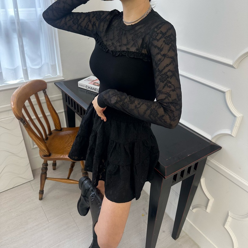 SOUIT東大門實拍女士新款休閑職業真品熱賣時尚26春夏長袖T恤SOUIT by mabel-L長袖T恤