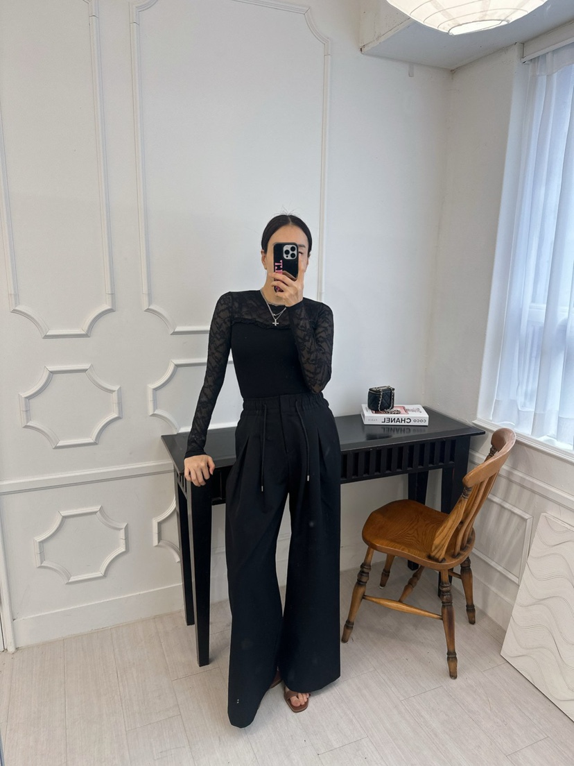 SOUIT東大門實拍女士新款休閑職業真品熱賣時尚26春夏長袖T恤SOUIT by mabel-L長袖T恤