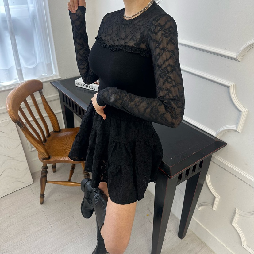 SOUIT東大門實拍女士新款休閑職業真品熱賣時尚26春夏長袖T恤SOUIT by mabel-L長袖T恤