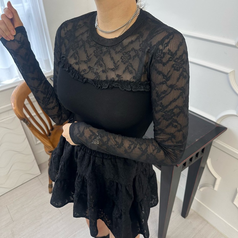 SOUIT東大門實拍女士新款休閑職業真品熱賣時尚26春夏長袖T恤SOUIT by mabel-L長袖T恤