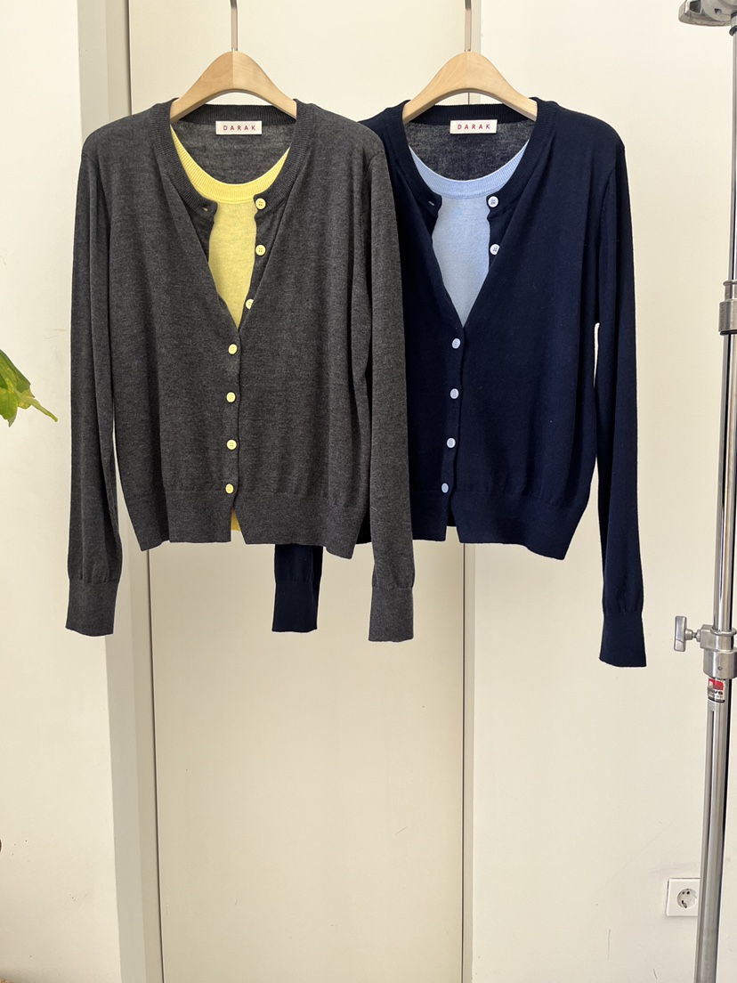 DARAK韓國直郵女士新品真品時尚人氣職業推薦針織衫假兩件DARAK針織衫