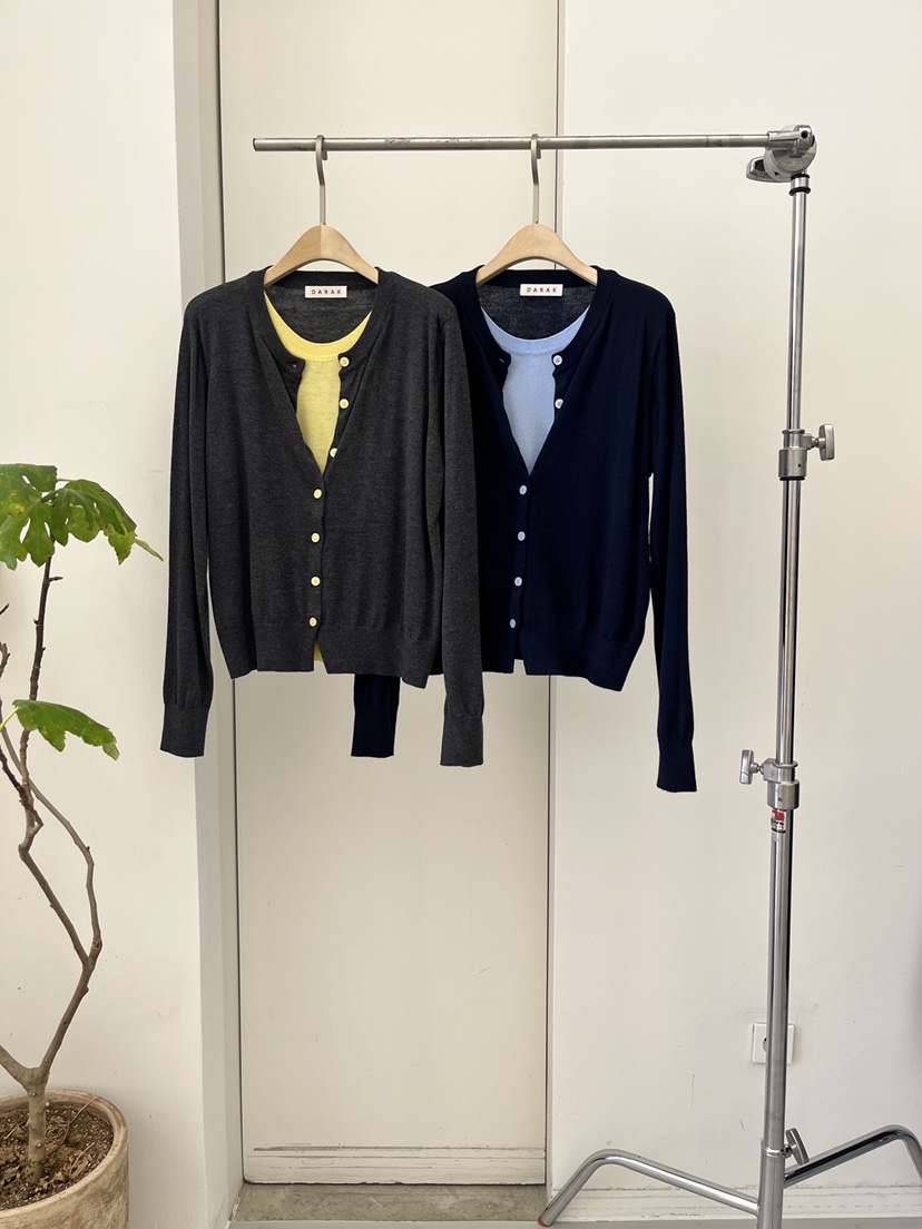 DARAK韓國直郵女士新品真品時尚人氣職業推薦針織衫假兩件DARAK針織衫