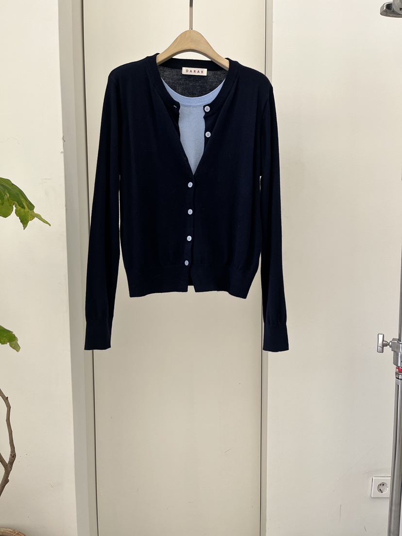 DARAK韓國直郵女士新品真品時尚人氣職業推薦針織衫假兩件DARAK針織衫圖色2