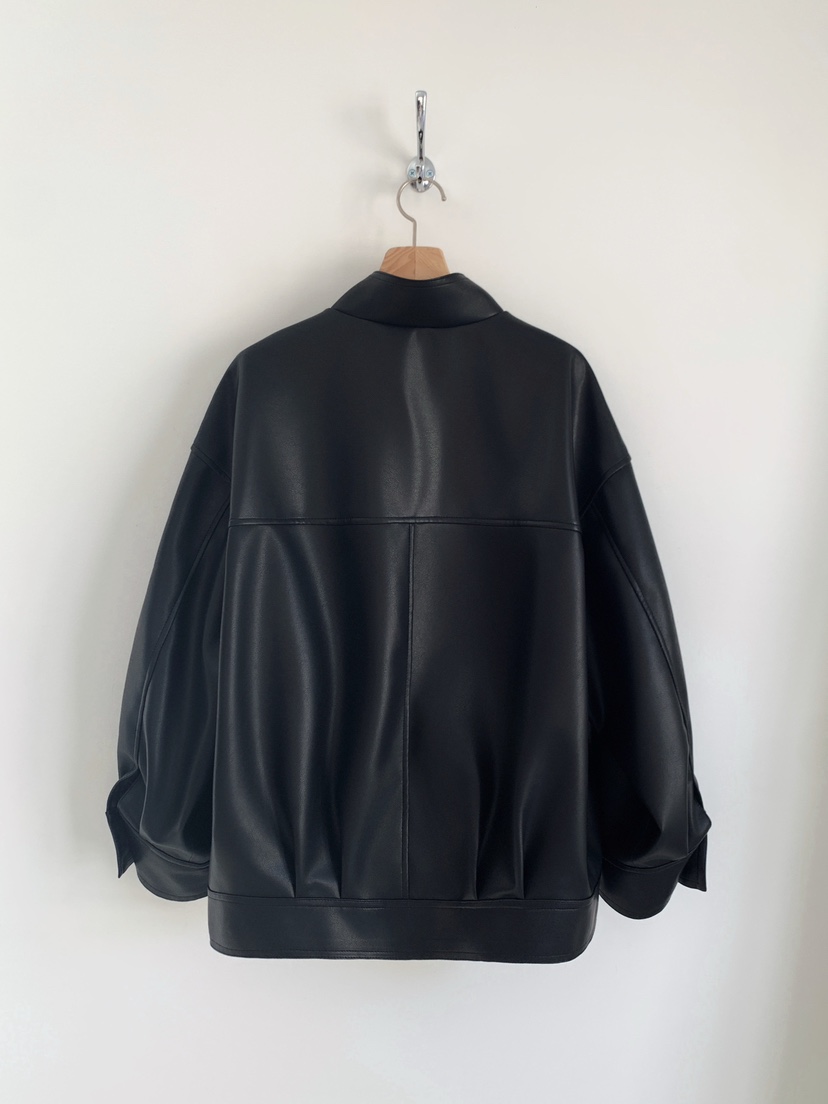 COURGETTE韓國代購女裝新款26春夏時尚人氣推薦真品皮衣皮革COURGETTE皮衣