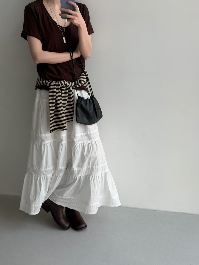 TAF韓國直郵女裝新款熱賣人氣26春夏真品職業推薦時尚長裙TAF長裙