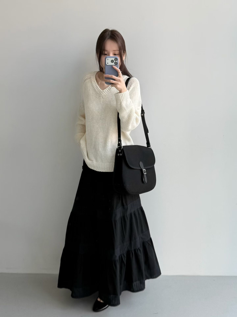 TAF韓國直郵女裝新款熱賣人氣26春夏真品職業推薦時尚長裙TAF長裙