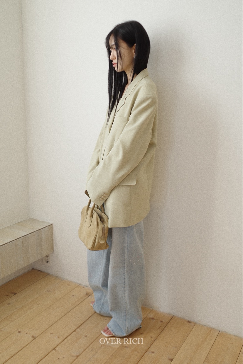 OVER RICH韓國直郵女士新品真品時尚職業26春夏熱賣夾克OVER RICH夾克