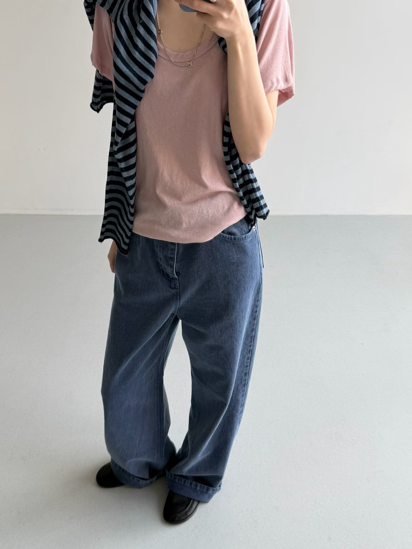 TAF韓國直郵女士新品時尚推薦人氣真品職業熱賣26春夏牛仔褲TAF牛仔褲