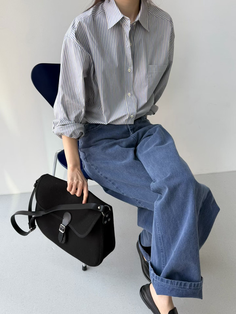 TAF韓國直郵女士新品時尚推薦人氣真品職業熱賣26春夏牛仔褲TAF牛仔褲