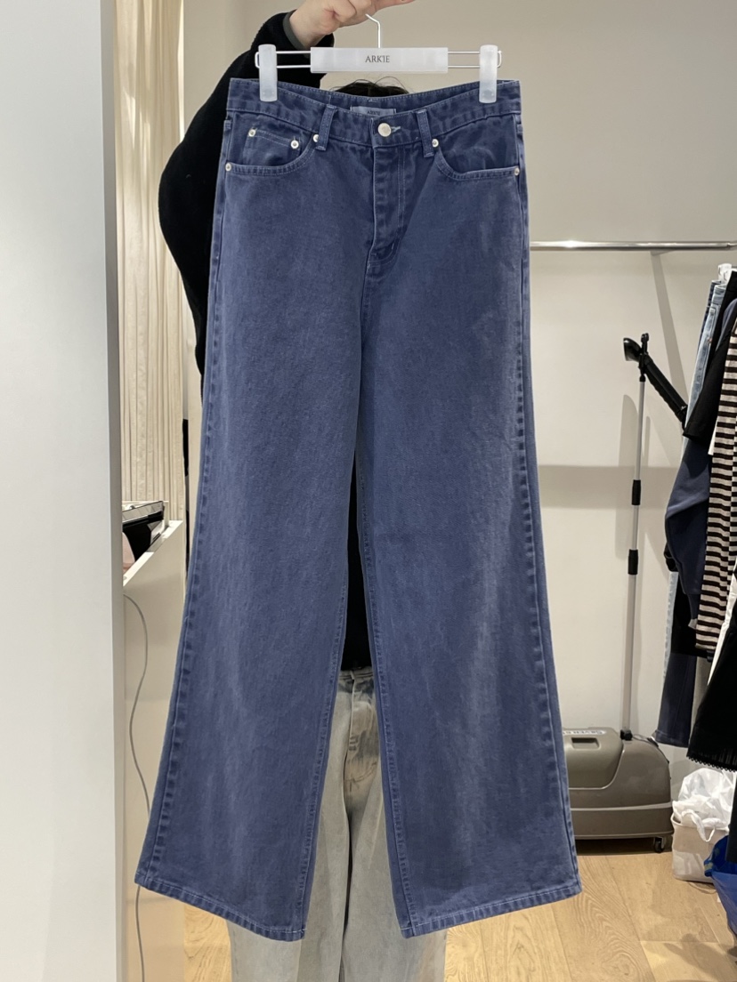 TAF韓國直郵女士新品時尚推薦人氣真品職業熱賣26春夏牛仔褲TAF牛仔褲圖色1